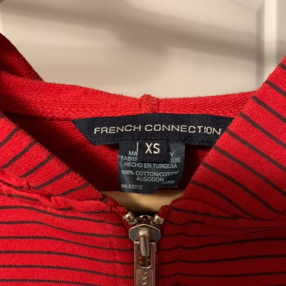 French Connection Women's Hoodie in Red- Size XS - Picture 2 of 3
